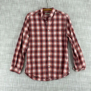 Paradise Collection plaid Shirt Long Sleeve Button Down Mens M 4147